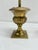 Metal Pair of Vintage Brass Palm-Form Candlesticks in Classical Urn Stands For Sale - Image 7 of 9