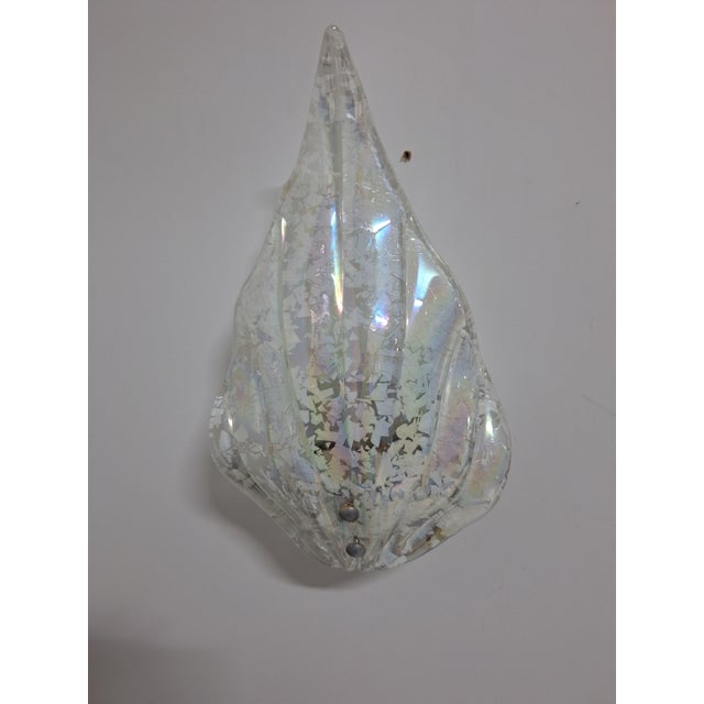 Beautiful pair of Murano glass graniglia wall lamps with brass frames. Excellent condition. Up to 250V (Europe/UK...