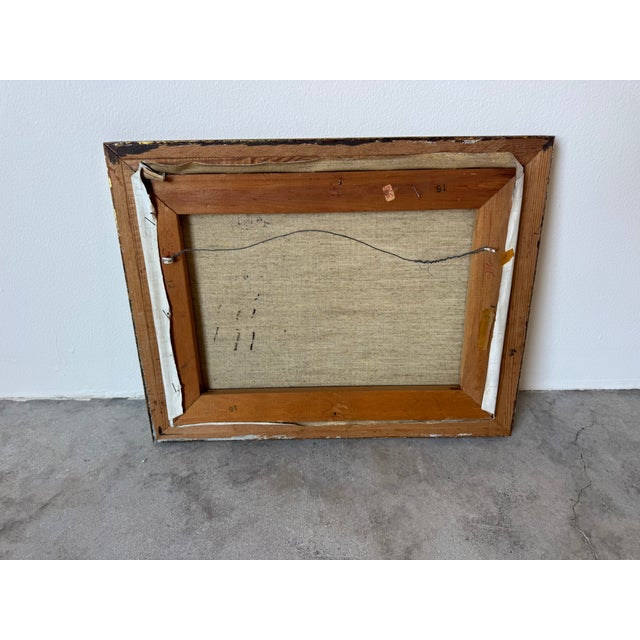 1970s Vintage Country Impressionist Horse & Carriage Oil on Canvas Painting – Frame For Sale - Image 11 of 11