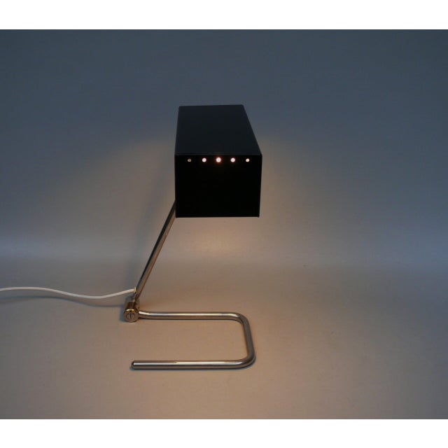 Minimalist Nickel-Plated Table Lamp from HALA, 1950s For Sale - Image 10 of 18