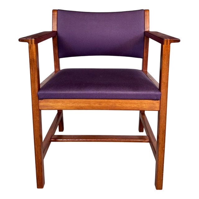 Model BM73 Armchair in Teak by Børge Mogensen for Fredericia, Denmark, 1950s For Sale