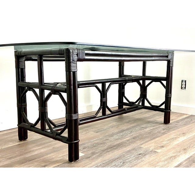 Offered is an iconic Ficks Reed by John Wisner dining set. This set is part of their Far Horizons Collection which remains...