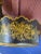 1950s French Black and Gold Hand Painted Oval Monteith Form Tole Cachepot For Sale - Image 5 of 6