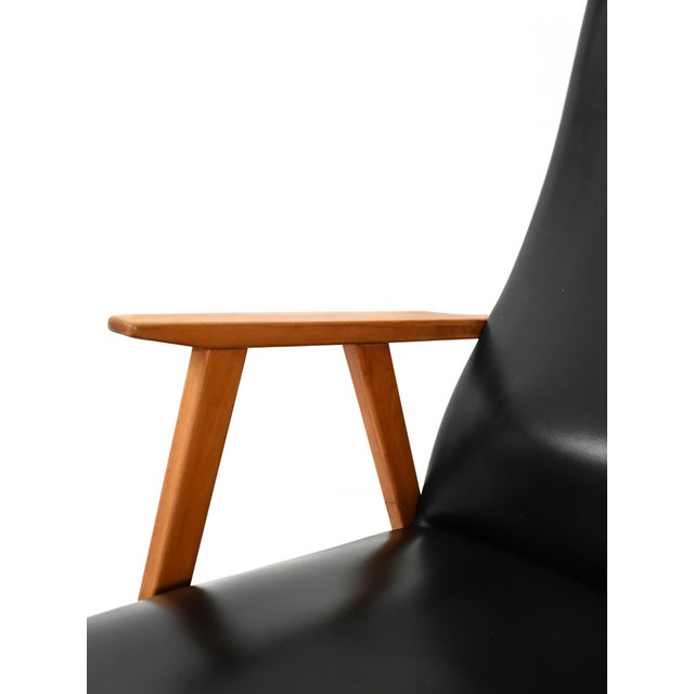 Wood Scandinavian High Back Armchairs, 1960s, Set of 2 For Sale - Image 7 of 11