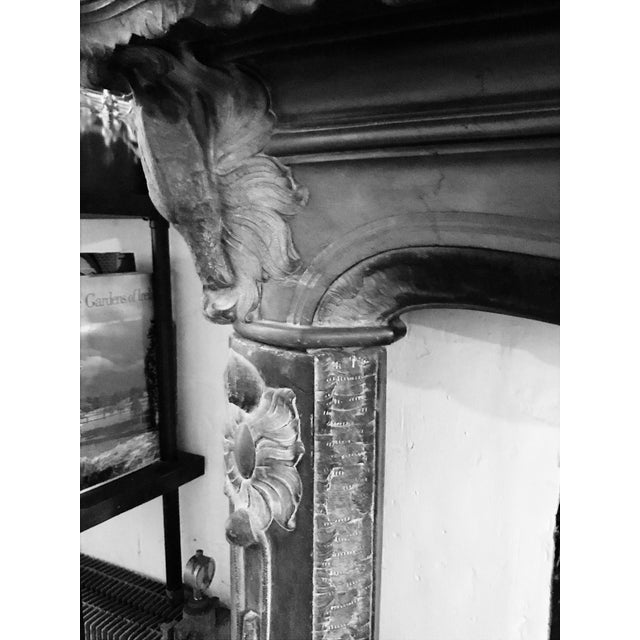 Art Deco Early 20th C. Austrian Hunting Black Slate Mantel For Sale - Image 3 of 6