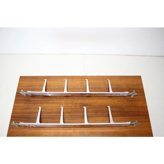 Wood Chrome Meat Holders, Czechoslovakia, 1930s, Set of 2 For Sale - Image 7 of 12