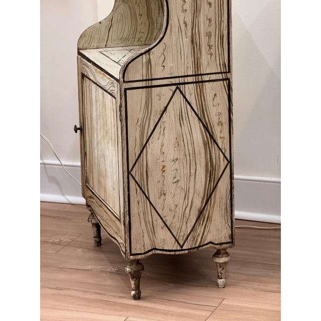 Diminutive Early 19th Century English Faux Bois Waterfall Bookcase For Sale - Image 13 of 14