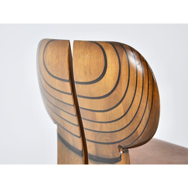 Africa Dining Chairs attributed to Afra & Tobia Scarpa for Maxalto, 1975, Set of 4 For Sale - Image 10 of 15