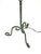A highly unusual and sculptural Swedish floor lamp produced by Bjerkås Armatur during the 1940s, embodying the poetic...
