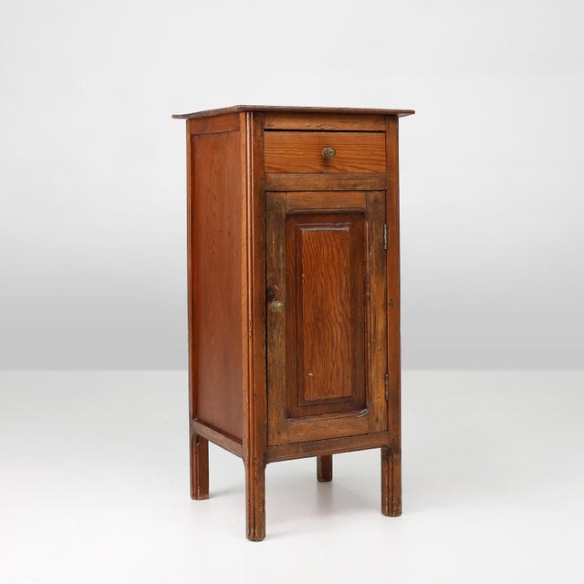Antique French Nightstand in Pine Wood, 19th Century For Sale - Image 11 of 11