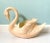 Large Vintage Peach Colored Ceramic Swan Planter For Sale - Image 12 of 12
