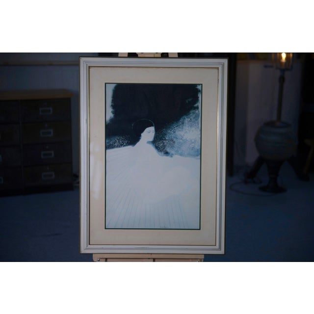 André Brasilier, Rêve d'Été, 1980s, Lithograph, Framed, in Very Good conditions. Designed 1980 to 1989 This piece has an...