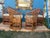 Rare to have a set of 4. You see pairs but seldom 4 matching! Lovely wheat coloured comfortable cushions of fine material.