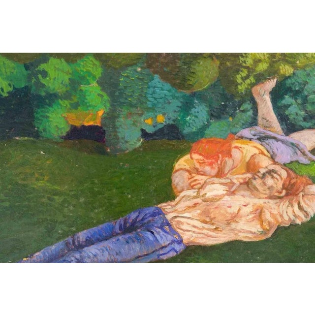 Oil on wooden panel realized by Alessio Paternesi (1937-2023). Hand signed. Very good condition. This piece is attributed...