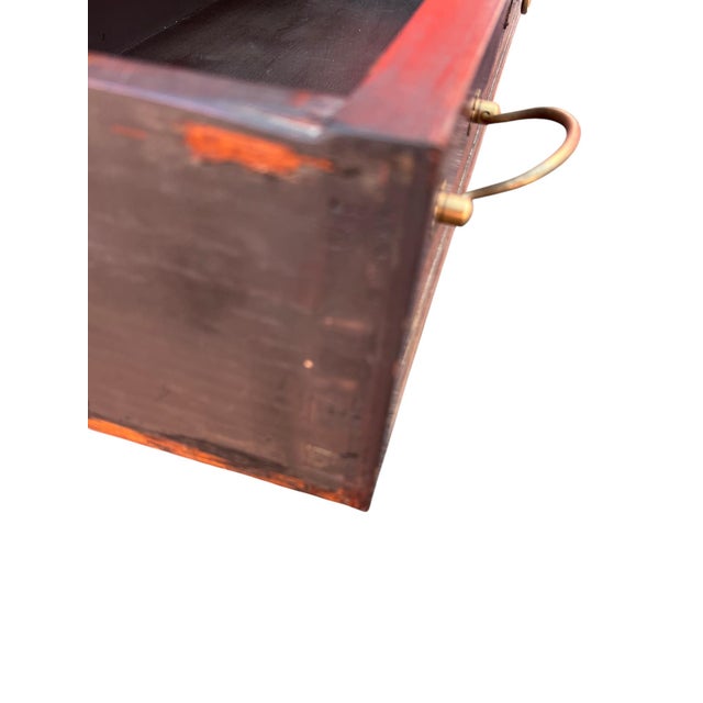 19th Century Federal Neoclassical Mahogany Tall Chest W Marble Top For Sale - Image 13 of 16