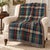 English Heritage Tartan Plaid Woven Throw Blanket – Green & Navy, 60 × 50 For Sale - Image 3 of 6
