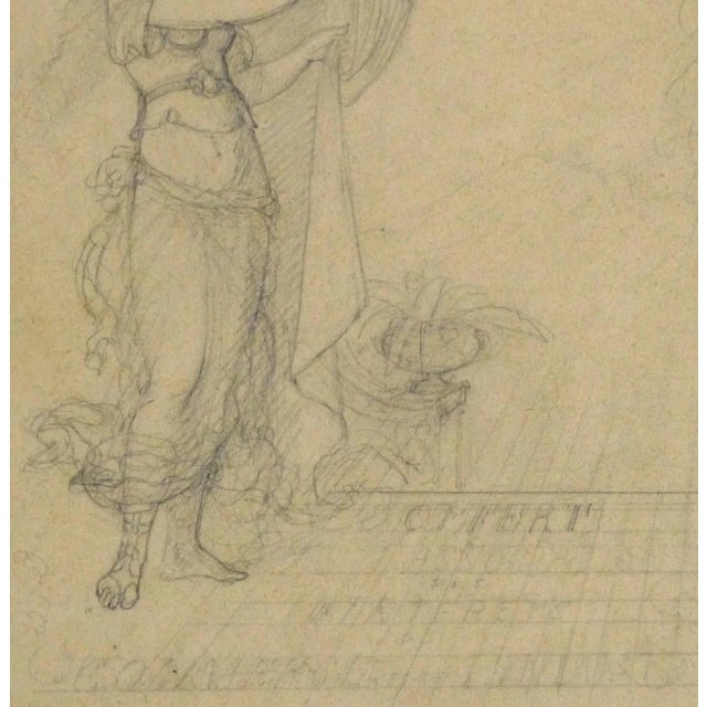 Traditional French Pencil Drawing - Illustrated Guide of Geneva For Sale - Image 3 of 4