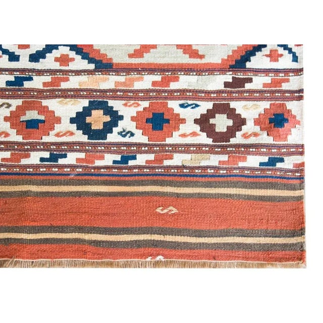 Early 20th Century Persian Azari Kilim Rug For Sale - Image 4 of 12