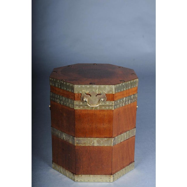 Antique English Mahogany Chest with Brass Fittings For Sale - Image 11 of 14