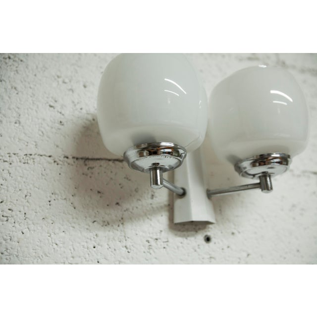 Metal Vintage Italian Double Wall Light by Targetti Sankey, 1960 For Sale - Image 7 of 14