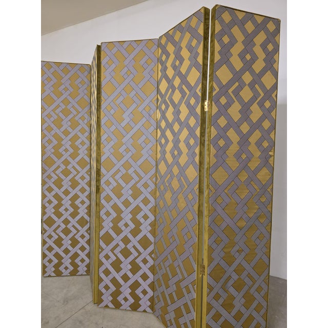 Hollywood Regency Screen, 1970s For Sale - Image 9 of 18