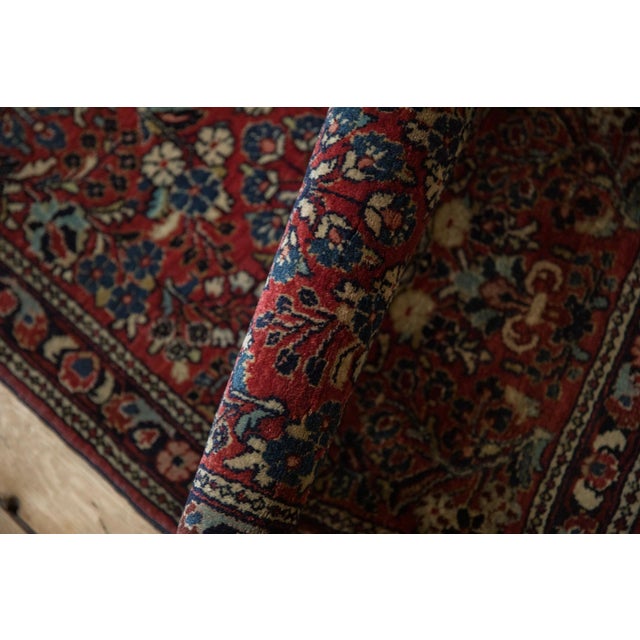 Traditional Vintage Fine German Sarouk Rug Runner - 2' x 4'1" For Sale - Image 3 of 9