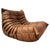 French Togo Lounge Chair in Brown Leather by Michel Ducaroy for Ligne Roset For Sale - Image 7 of 12