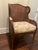 Antique French Louis XVI Wingback Chair With Double Caning For Sale - Image 4 of 13