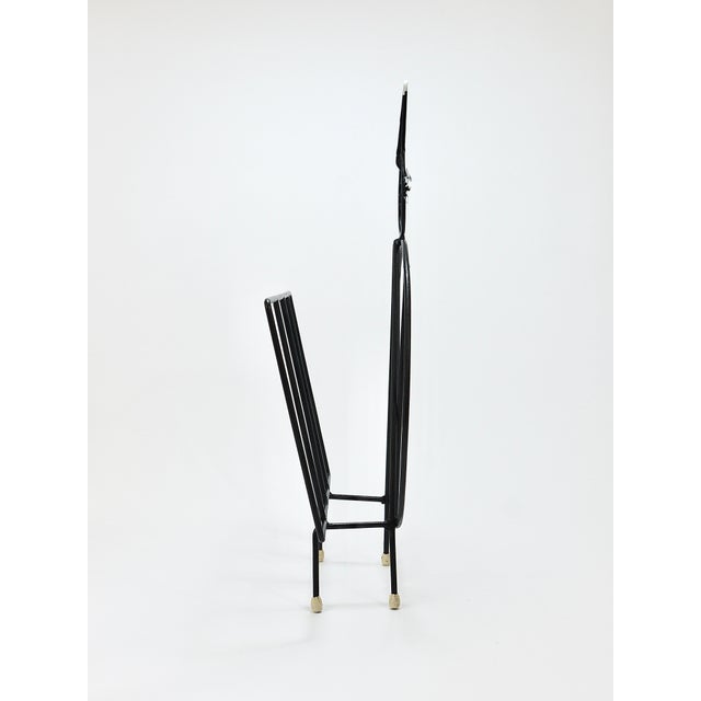 Mid-Century Cat Shaped Magazine Stand in Iron, Italy, 1950s For Sale - Image 14 of 18