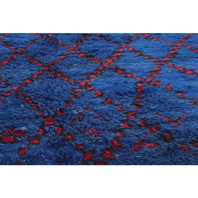 Late 20th Century Vintage Beni MGuild Moroccan Rug, 06'02 X 11'09 For Sale - Image 5 of 10