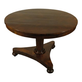 19th-C. English Rosewood Center Table For Sale