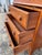 Wood Vintage Maple Drop-Front Secretary Desk With Three Drawers For Sale - Image 7 of 12