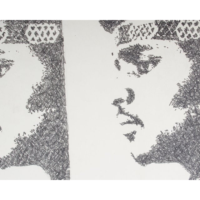 “Jeff-Stay High” Graphite Drawing by James Spencer Russell For Sale In Indianapolis - Image 6 of 10