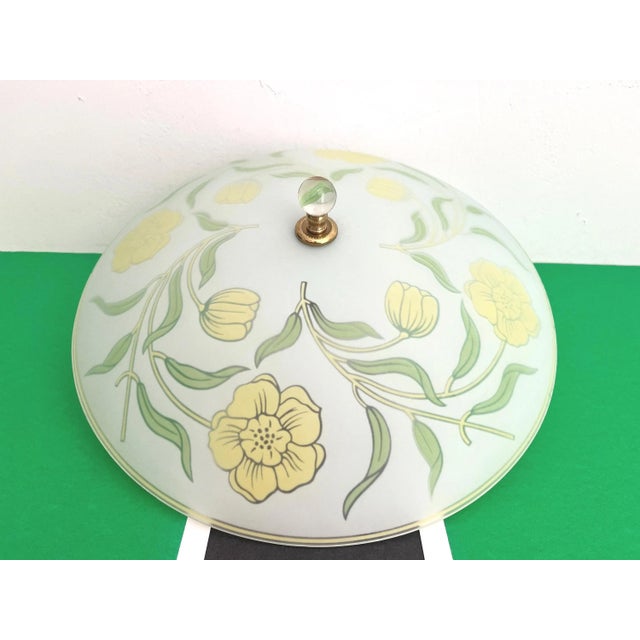 Arts & Crafts Floral Flush Light, C1940s For Sale - Image 14 of 18