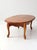Vintage Oak Oval French Provincial Coffee Table For Sale - Image 4 of 17