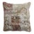 Early 20th Century Distressed Persian Kerman Patchwork Rug Pillow For Sale