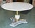 Hollywood Regency Italian Neoclassical Hollywood Regency Marble Table Brass Swan Base For Sale - Image 3 of 5