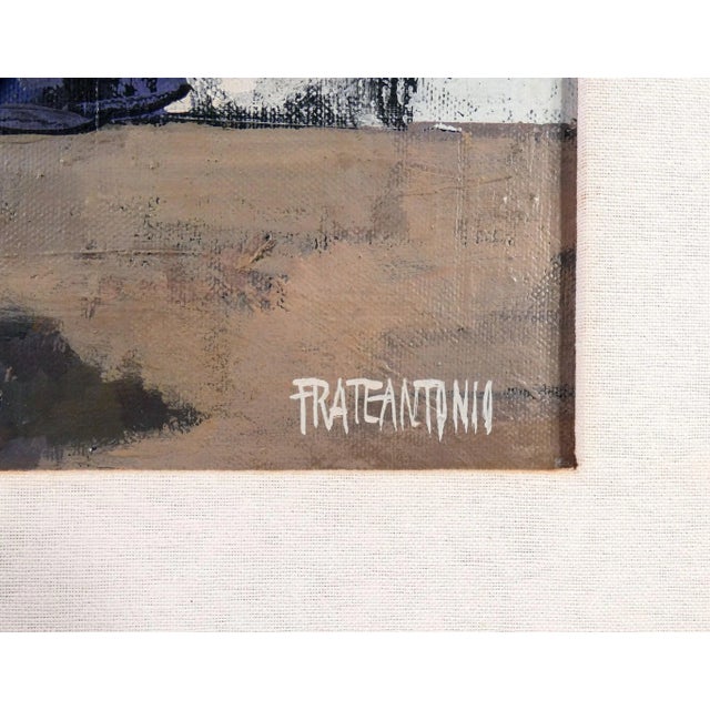 1980s Corrado Frateantonio, Sulla Soglia, Painting, Framed For Sale - Image 5 of 8