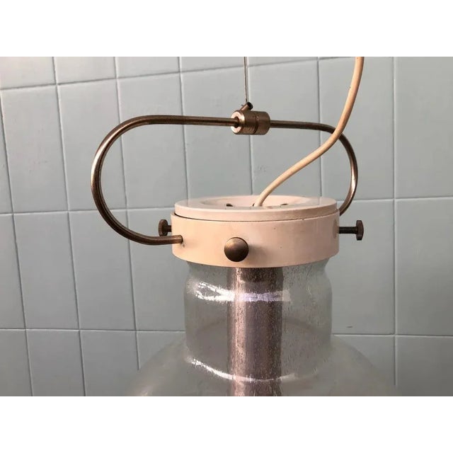 Italian Hanging Lamp with Murano Sphere Lampshade, 1960s For Sale - Image 4 of 10
