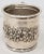 Late 19th Century Sterling Silver Christening Cup w/ Floral Pattern c.1895 Fine sterling christening cup with hallmarks...