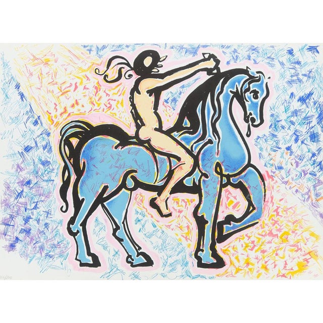 Salvador Dali, Le cavalier, Lithograph For Sale - Image 4 of 15