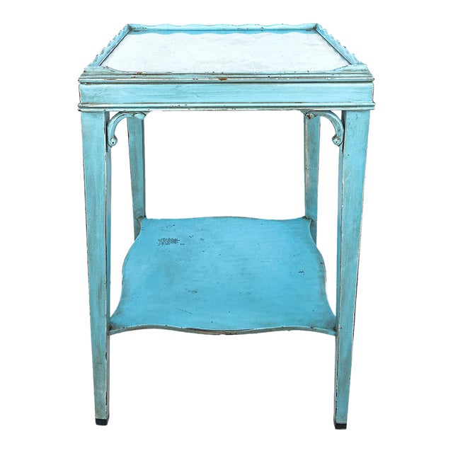 Vintage Refurbished Side Table For Sale