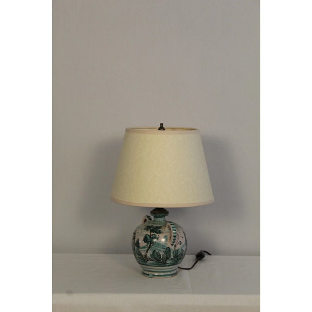 Ceramic Early 20th Century Qing Dynasty Table Lamp For Sale - Image 7 of 12