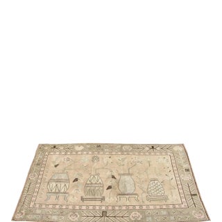 19th Century Vintage Central Asian Samarkand Rug For Sale