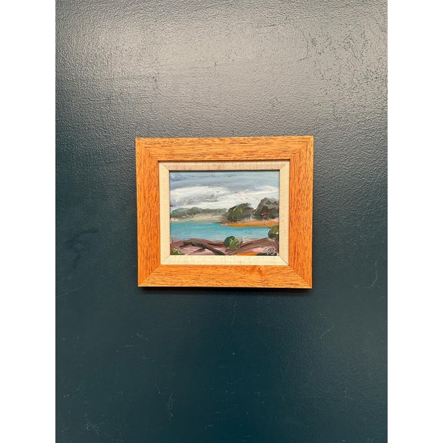 Göran Brunius, Coastal Landscape, 1960s, Oil on Panel, Framed For Sale - Image 9 of 15
