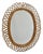 Vintage Italian Rattan Wall Mirror, 1960s For Sale