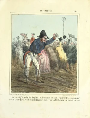 Charles Amedee De Noe (cham) - Actualités - Original Lithograph by Cham - 1840