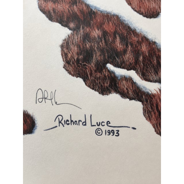 Native American 1990s Richard Luce Predator Spirit Signed Limited Edition Framed Western Print For Sale - Image 3 of 6