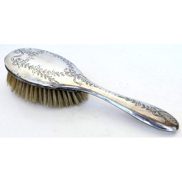 Art Nouveau (7) Piece Sterling Silver Vanity "Necessaire" Ensemble Circa 1894 For Sale In Reno/Lake Tahoe - Image 6 of 18