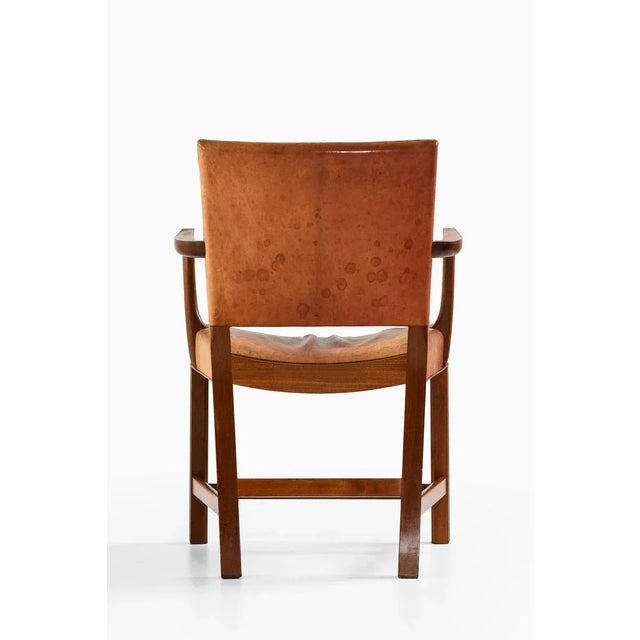 Model 3758a or The Red Chair by Kaare Klint for Rud. Rasmussen For Sale - Image 12 of 13
